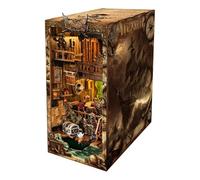 Book Nook Miniature Kit, Wooden Puzzle, Adult Puzzle Bookend, Artistic Book Nook, Wooden Bookend Decor, Puzzle Bookend Decoration, Study Room Decor, for Room, Living Room, Bedroom, Kids Room