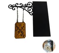 Book Nook Tavern Signs,Genre Shelf Labels with Hanging Brackets,Tavern-Style Book Nook Decor,Home Library Books Divider as a Gift for Books Fans (E)