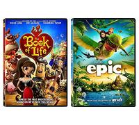 Book of Life & Epic 2-DVD Animated Family Fun Bundle Set