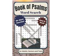 Book of Psalms Word Search Puzzle Book: For Adults, Seniors, and Teens | Easy to Read, 50+ Psalms Themed Word Searches Filled With Words of Praise, ... Vacations, Holidays, Breaks, and Quiet Times