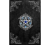 Book Of Shadows: Blank Lined Notebook | Empty Grimoire Journal for Women & Men | Pentagram Black Cover | Witch Wiccan Supplies and Tools Spellbook (7"x10", Wide Ruled, 110 Pages)