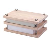 Book Press BookBinding, Wood Paper Press | Kit de carpeta de libros de madera - Herramienta de fabricantes de libros de libros hechos a mano para estudiantes, maestros o entusiastas de la artesanía