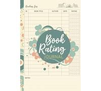 Book Rating Journal: Reading Log and Book Tracker for Avid Readers | Retro Floral Cover Review Diary to Track Titles, Authors & Star Ratings | 100 Pages, 6" x 9