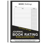 Book Rating Journal: Reading Log Book and Book Reading Tracker - 8.5”x11” 100+ Pages