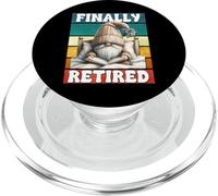 Book Retirement GNOME Love Reading Finally Retired Teacher PopSockets PopGrip para MagSafe