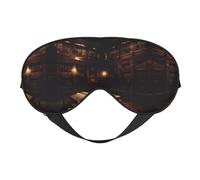Book Room Mysterious Library Print - Máscara de dormir unisex de doble cara, ideal para un sueño profundo y cuidado de la piel