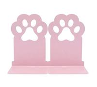 Book Shelf Holder - 2-Piece Cute Shelf Organizer, Iron Cat Paw for Supporting, Modern Book Ends, Desk Storage Gear with Anti Skid Base, Library Support Tool for Organizing Displaying and Holding