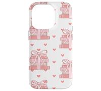 Book Stack Coquette Pink Bows Bookish Girl Aesthetic Carcasa para iPhone 14 Pro