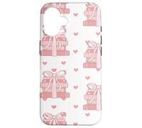 Book Stack Coquette Pink Bows Bookish Girl Aesthetic Carcasa para iPhone 16