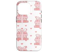 Book Stack Coquette Pink Bows Bookish Girl Aesthetic Carcasa para iPhone 16 Pro