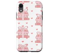 Book Stack Coquette Pink Bows Bookish Girl Aesthetic Carcasa para iPhone XR