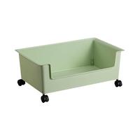 Book Storage Cart, Room Rolling Bookshelf, Thickened Rolling Cart, 15.35x11.22x6.1 Inches Portable Movable Home Shelf with Wheels, Multipurpose Organizer for Books, Toys and Snacks