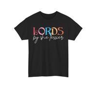 Book T-Shirt Funny Reading Shirt Lords by She Tessier T-Shirt Black S