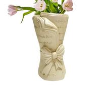 Book Vase - Aesthetic Decor Mini Flower Holder | Tiny Vase For Home Living Room Bedroom Desk Entrance TV Cabinet Bookshelf Windowsill Mantel Nightstand Women Book Lovers