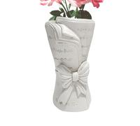 Book Vase - Resin Mini Flower Holder Home Decor | Modern Decorative Vase for Living Room, Dining Room and Bedroom, Desk Bookshelf with Minimalists Resin Design, Flower Display for Nightstand