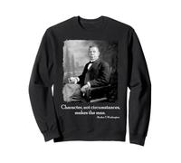 Booker Taliaferro Washington Quote on Character Make The Man Sudadera