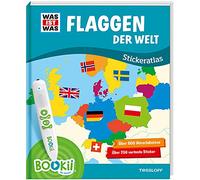 BOOKii® WAS IST WAS Stickeratlas Flaggen der Welt.