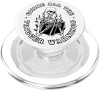 Bookish Book Lover Gimme All The Trigger Advertencias Smut Books PopSockets PopGrip para MagSafe