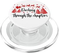 Bookish Christmas Books Lover Santa Reading One More Chapter PopSockets PopGrip para MagSafe