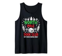 Bookish Christmas North Pole Book Club Hot Cocoa Reading Era Camiseta sin Mangas