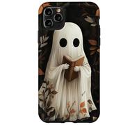 Bookish Ghost - Lectura de fantasma lindo y espeluznante estilo oscuro Carcasa para iPhone 11 Pro Max