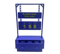 Bookish Gift Hanging Book Counter with Storage Drawer Reading Trackers Compacts Home Library Tabletop Decors Ornament Books Read This Year Counter