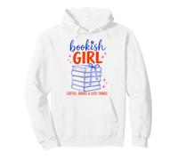 Bookish Girl Book Lover Coffee Books Cute Reading Aesthetic Sudadera con Capucha