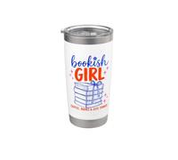 Bookish Girl Book Lover Coffee Books Cute Reading Aesthetic Vaso térmico de acero inoxidable de doble pared
