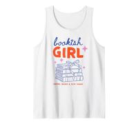 Bookish Girl Café Libros Lectura Amante Arco Libro Club Arte Camiseta sin Mangas