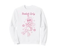 Bookish Girly Leyendo Chica Retro Estrellas Estética Sudadera