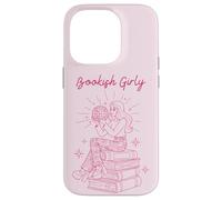 Bookish Girly Retro Lectura Estética Carcasa para iPhone 14 Pro