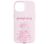 Bookish Girly Retro Lectura Estética Carcasa para iPhone 15