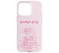 Bookish Girly Retro Lectura Estética Carcasa para iPhone 15 Pro MAX