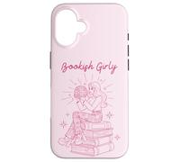 Bookish Girly Retro Lectura Estética Carcasa para iPhone 16