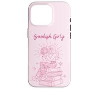 Bookish Girly Retro Lectura Estética Carcasa para iPhone 16 Pro