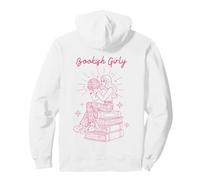 Bookish Girly Retro Lectura Estética Sudadera con Capucha