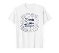 Bookish Reading Beach Babes Club de Lectura Camiseta