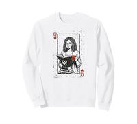Bookish Reina de Corazones Leyendo Mujer Negra Sudadera