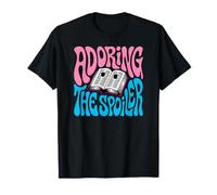 Bookish Retro Reader Adoring The Spoiler Graphic Camiseta
