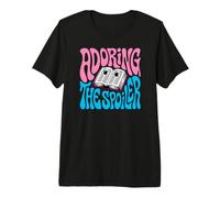 Bookish Retro Reader Adoring The Spoiler Graphic Camiseta Premium