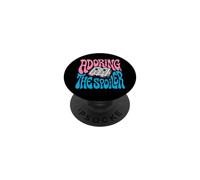 Bookish Retro Reader Adoring The Spoiler Graphic PopSockets PopGrip Adhesivo