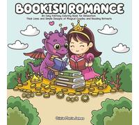 Bookish Romance: An Easy Fantasy Coloring Book for Relaxation. Thick Lines and Simple Designs of Magical Couples and Reading Retreats.