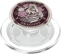 Bookish You Had Me At Dragons Book Lover Reading Dragon PopSockets PopGrip para MagSafe