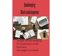 Bookkeeping Blank Sales/Expenses: Simple bookkeeping for small business
