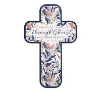 Bookmark-All Things Through Christ Philippians 4:13-Die Cut Cross (Pack de 12)