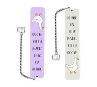Bookmark de metal genérico - Funny Bookmark, Cherished Metal Bookmarks, 2X Funny Gag Creative Accessories Use for Women Men Retirement Graduation Birthday, Funnyy Reading Marker, Stylish Reading