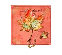 Bookmarks Botanical Artistic Leaf Reading Page page marker tool that adds