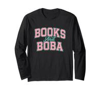 Books and Boba Design Cozy Reading Aesthetic Book Lover Boba Manga Larga