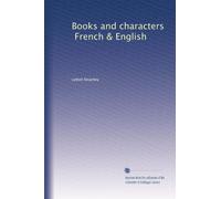 Books and characters, French & English