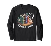 Books and Coffee Book Lover Bookish Green Book Theme Reading Manga Larga
